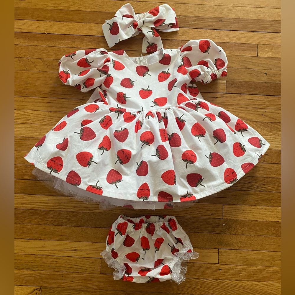 Strawberry Dress - 12m
